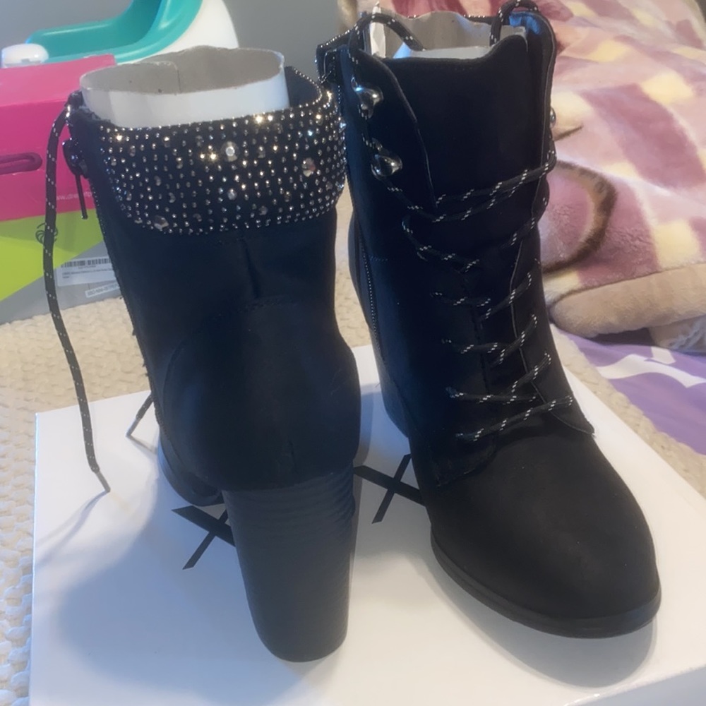 Booties with Rhinestones - Picture 2 of 4